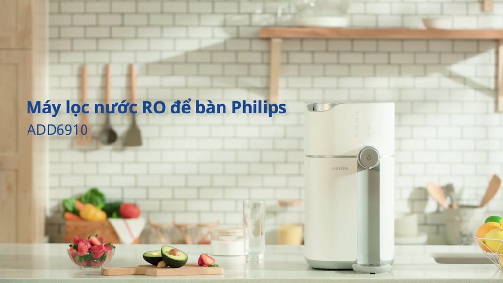 [HÀNG CHÍNH HÃNG] Máy lọc nước RO để bàn Philips ADD6910 màu trắng, uống trực tiếp nhỏ gọn làm nóng 3s | BigBuy360 - bigbuy360.vn