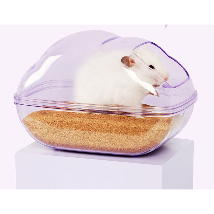 nhà tắm hình đám mây trong suốt cho hamster