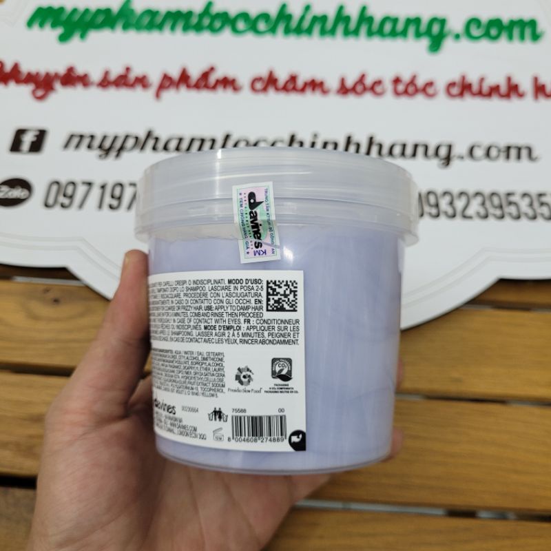 DẦU GỘI XẢ DAVINES SUÔN MƯỢT LOVE SMOOTHING 250ML