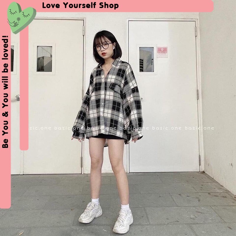 ❤️ SIÊU PHẨM ❤️  ÁO SƠ MI KOREA TRỄ VAI TAY BỒNG DÀI cánh Rơi form thụng NỮ MỚI HÓT