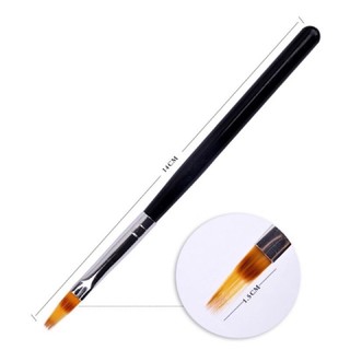 Cọ omber cán gỗ - cọ omber đầu dẹt - cọ omber gel