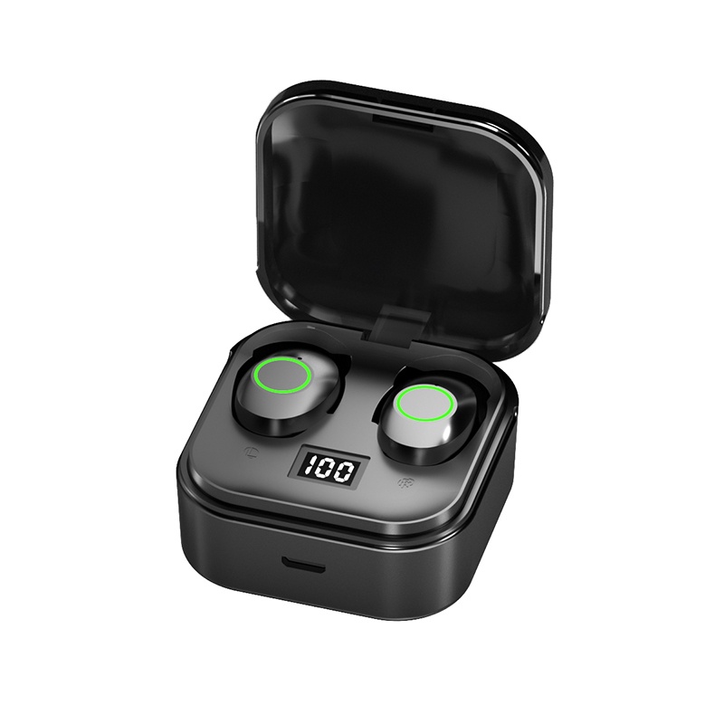 Tai Nghe Không Dây Bluetooth Nhét Tai TWS TG01 Chống Thấm Nước Khử Ồn Có Màn Hình LED Hiển Thị Cảm Ứng