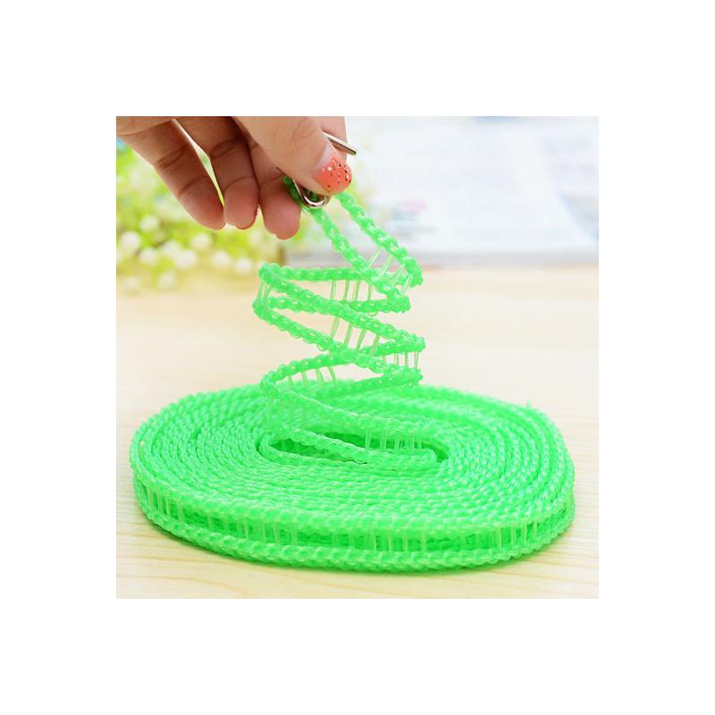 Dây Phơi Quần Áo Có Kẹp Chống Gió Chống Trượt Dài 5m Có Thể Gấp Gọn Tiện Dụng Mang Theo Du Lịch