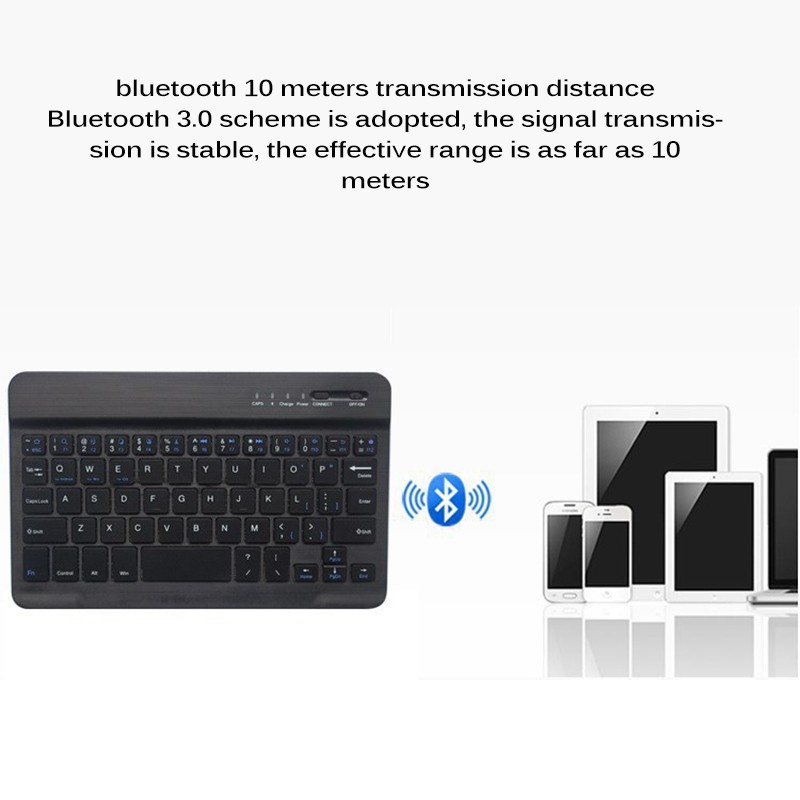 Bàn Phím Không Dây Bluetooth 9.7 / 10 Inch Có Thể Sạc Lại Cho Điện Thoại / Máy Tính Bảng