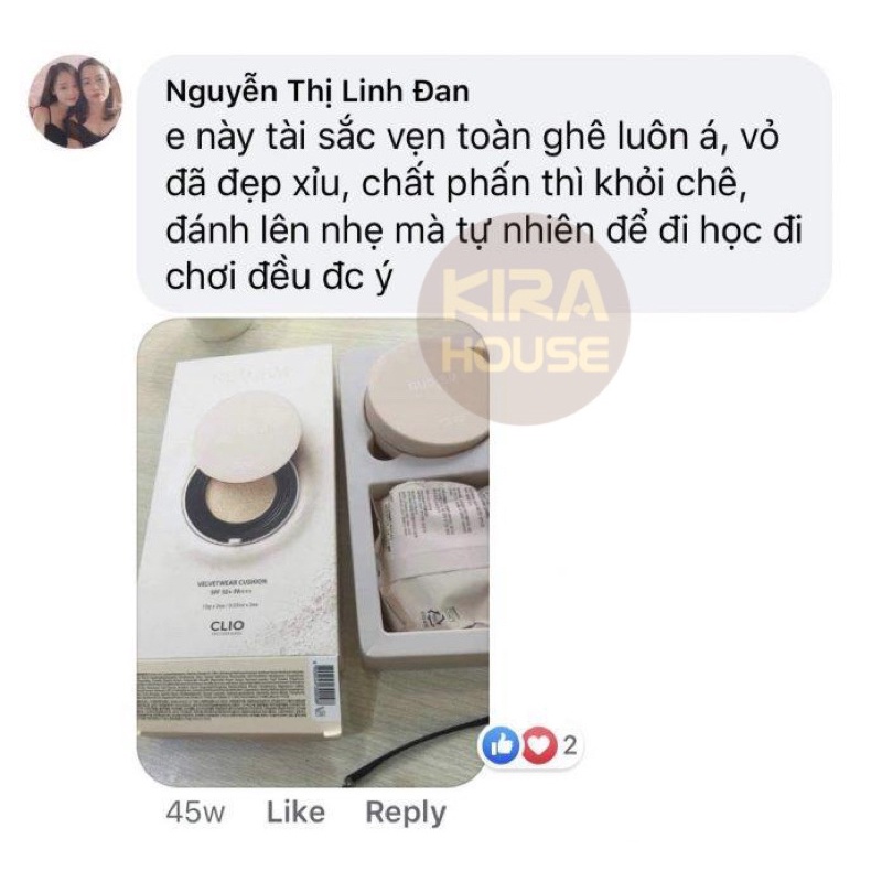 Phấn nước CUSHION CLIO NUDISM VELVETWEAR FOUNDATION | BigBuy360 - bigbuy360.vn