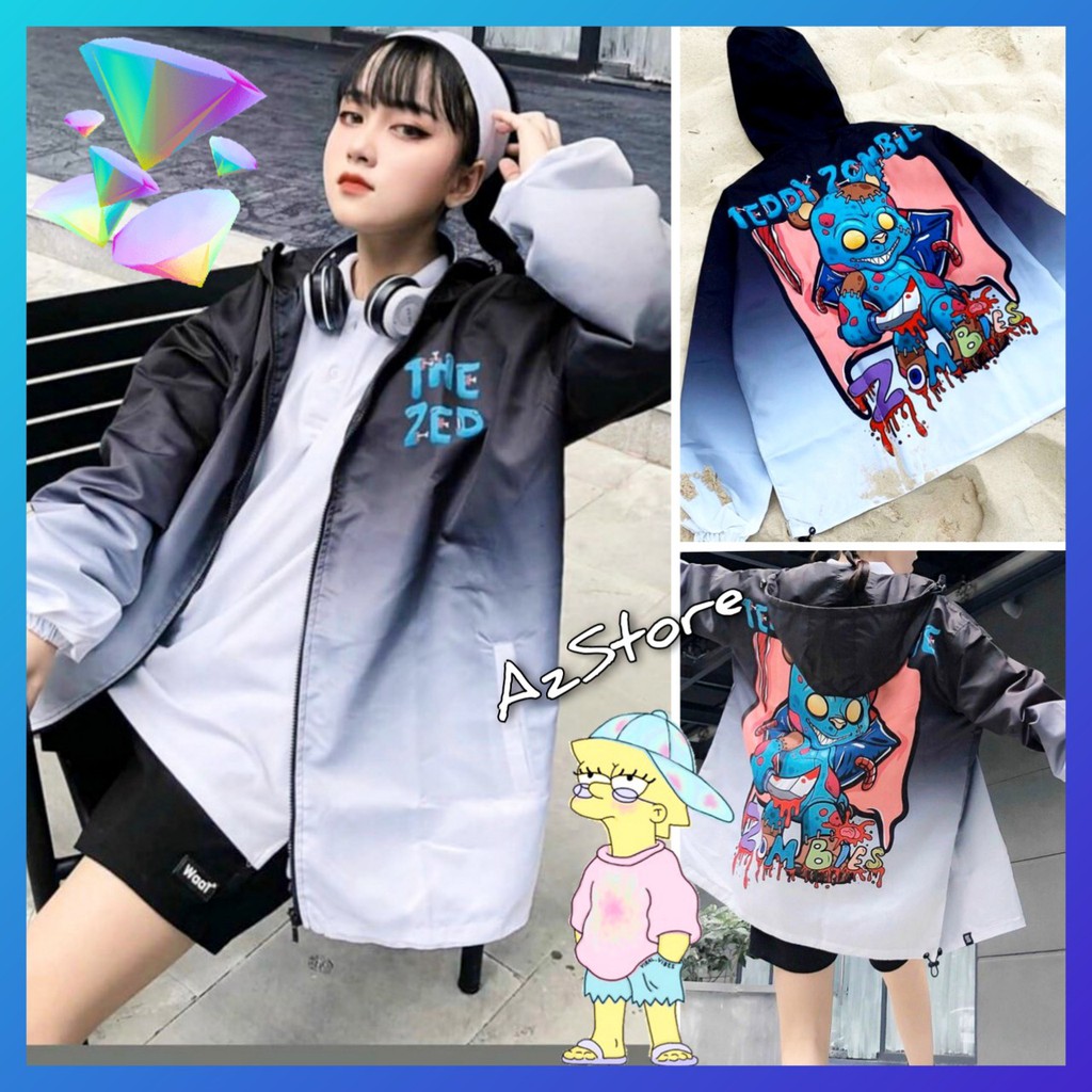 (FREESHIP) ❤ áO Khoác Dù Loang Màu Size L, XL (MỚI)