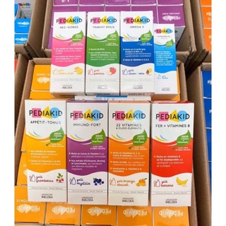 Pediakid - Bổ sung omega3 + DHA / 22 vitamin / Appetit tonus / Sommeil / Sắt Fe + Vitamin B / Immuno Fort
