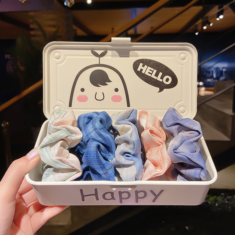 Set 5/9 Dây Buộc Tóc Họa Tiết Hoa Phong Cách Hàn Quốc 2022