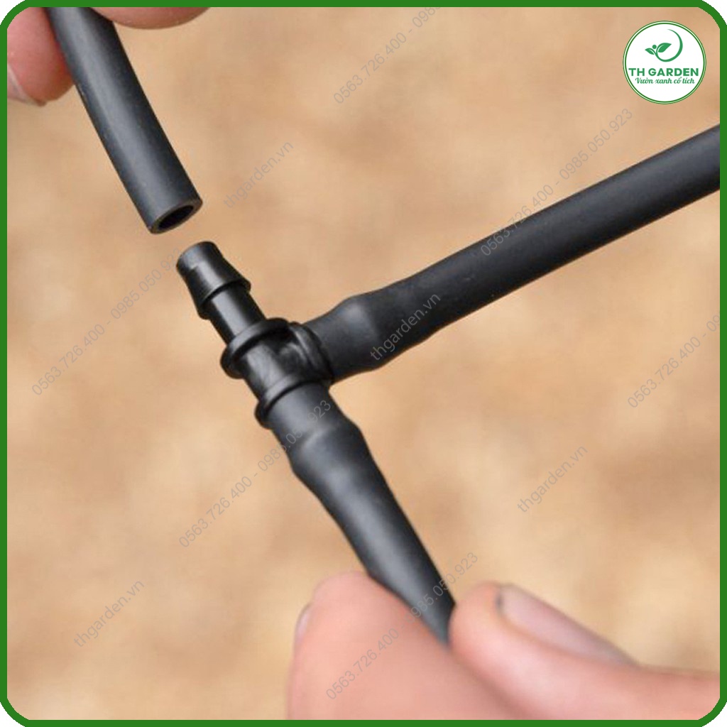 Đầu T Chia 3 Dùng Cho Hệ Thống Tưới Nhỏ Giọt 6mm