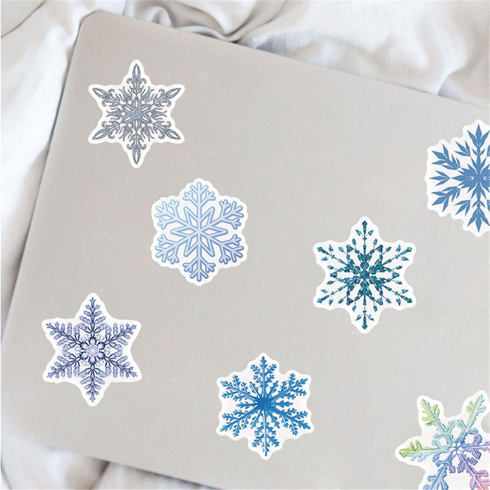 Set 50 Miếng Dán Trang Trí Cửa Sổ Chủ Đề Giáng Sinh Năm Mới