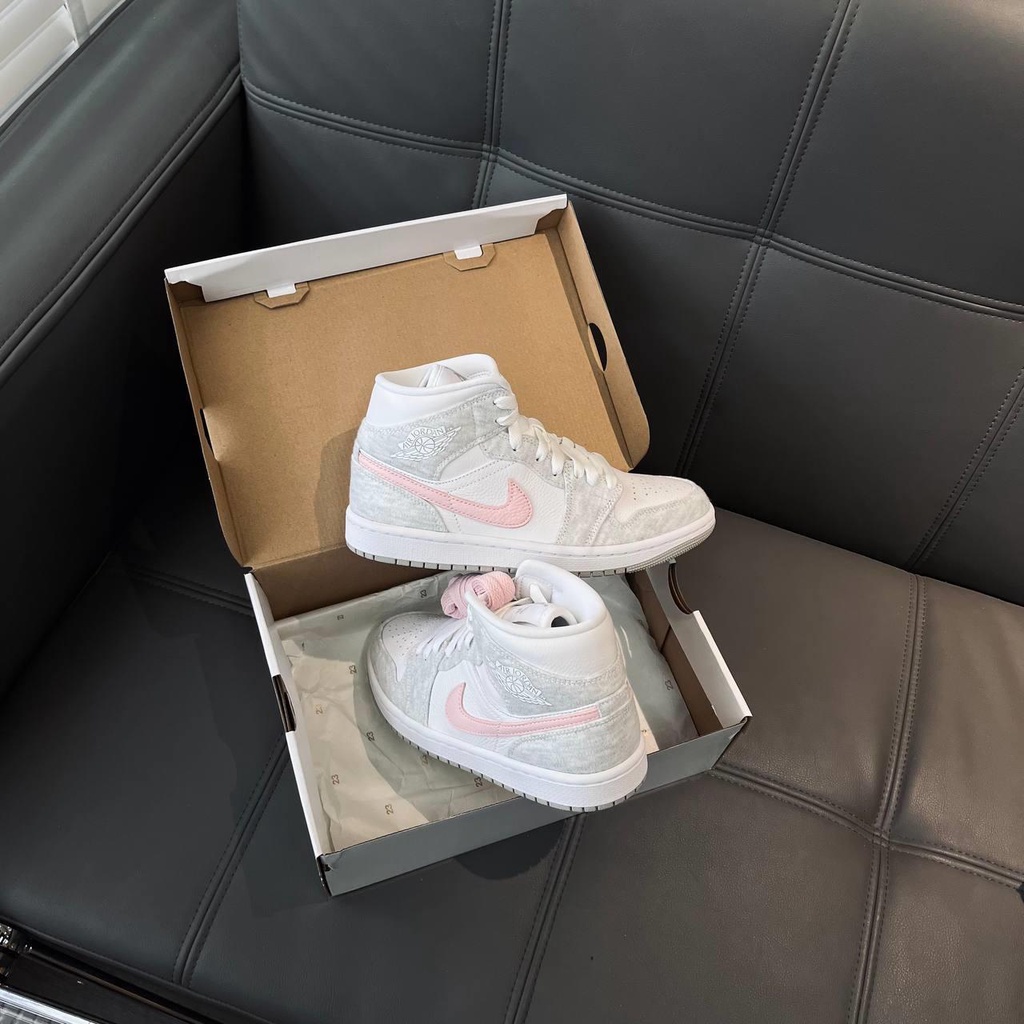 GIÀY NIKE AIR JORDAN 1 MID SE LIGHT IRON ORE