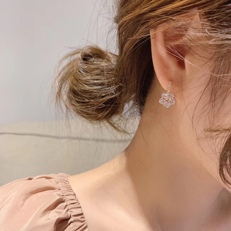Bông tai nữ mạ bạc 925 khuyên tai hàn quốc nữ sành điệu thời trang giá rẻ hot