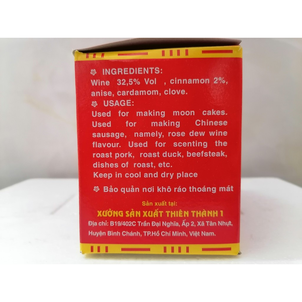 [Hộp 20 gói x 20g] Nước ướp Mai Quế Lộ [VN] THIÊN THÀNH Rose Dew W-i-n-e (cpd-hk)
