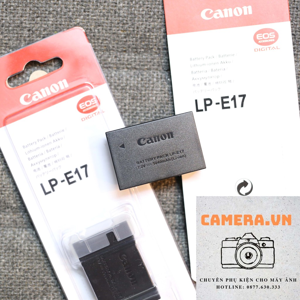 Pin Canon LP E17 sử dụng cho Canon 750D, 760D, 800D, KISS X8I, REBEL T6S, T6I, EOS M3, M6