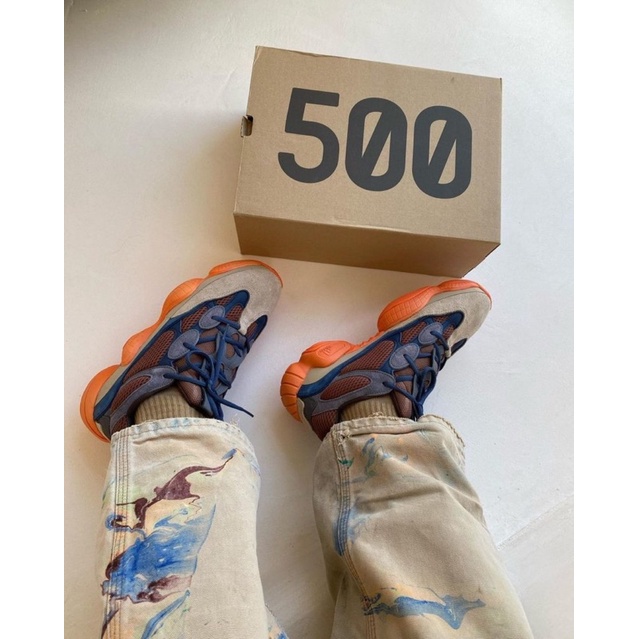 'Giày Cổ Thấp' adidas Yeezy 500 'Enflame'