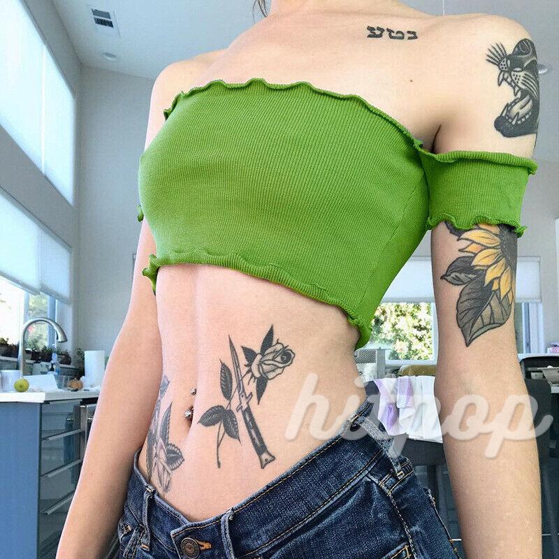 Áo crop top không tay thời trang quyến rũ cho nữ | BigBuy360 - bigbuy360.vn