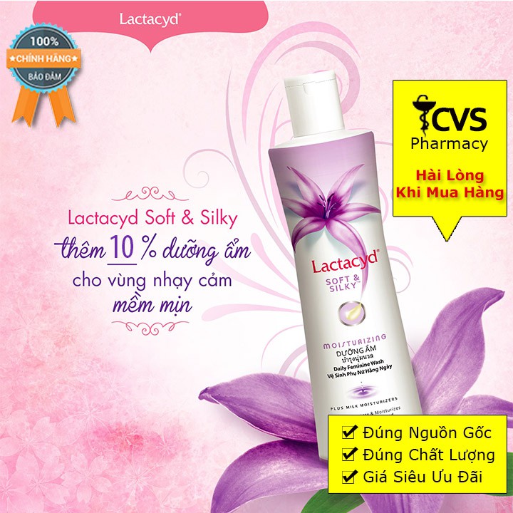 Dung Dịch Vệ Sinh Lactacyd  Soft &amp; Silky 150ml/250ml