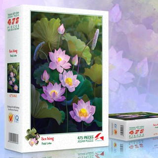 Tranh xếp hình 475 mảnh - hoa sen hồng