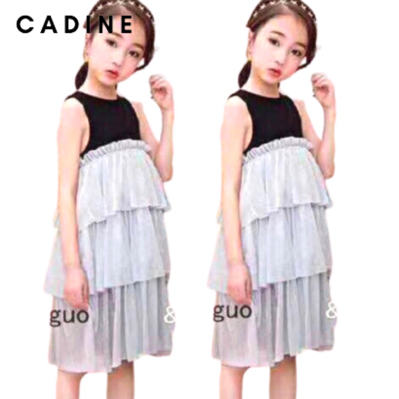 Váy bé gái đầm công chúa bé gái 3 tầng dễ thương phong cách hàn quốc 13 -18kg Cadine Kids