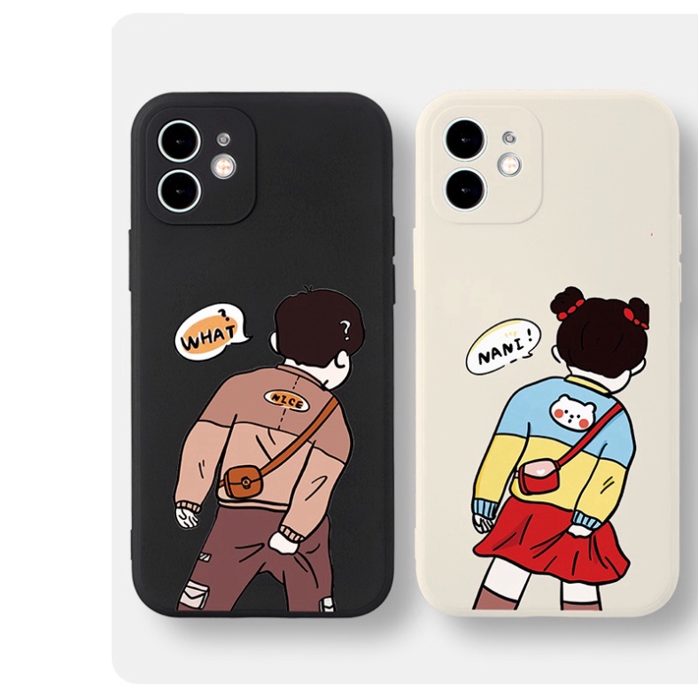 Ốp lưng iphone BẢO VỆ CAMERA cho iphone 7+/8 plus, X, XSMAX, 11, 12, 12, 13 PROMAX CẶP ĐÔI DỄ THƯƠNG