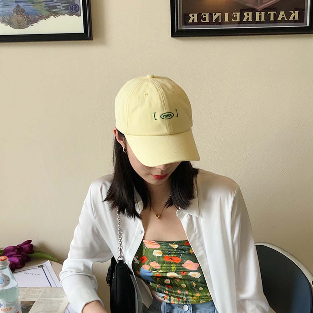 MKEB Mũ Lưỡi Trai Thêu Chữ Đơn Giản Phong Cách Hip Hop Thời Trang Hàn Quốc Trẻ Trung