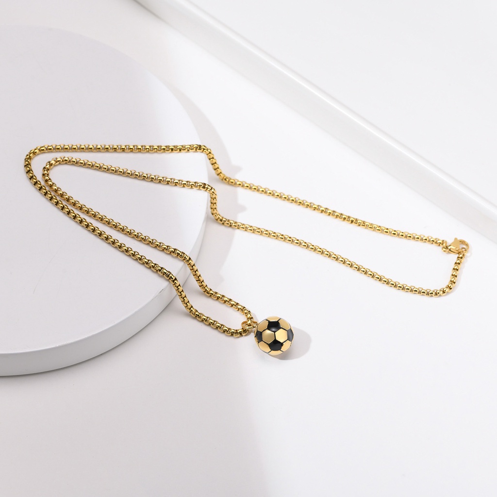 Vòng cổ Mạ Vàng 18K Mặt Hình Quả Bóng Thời Trang