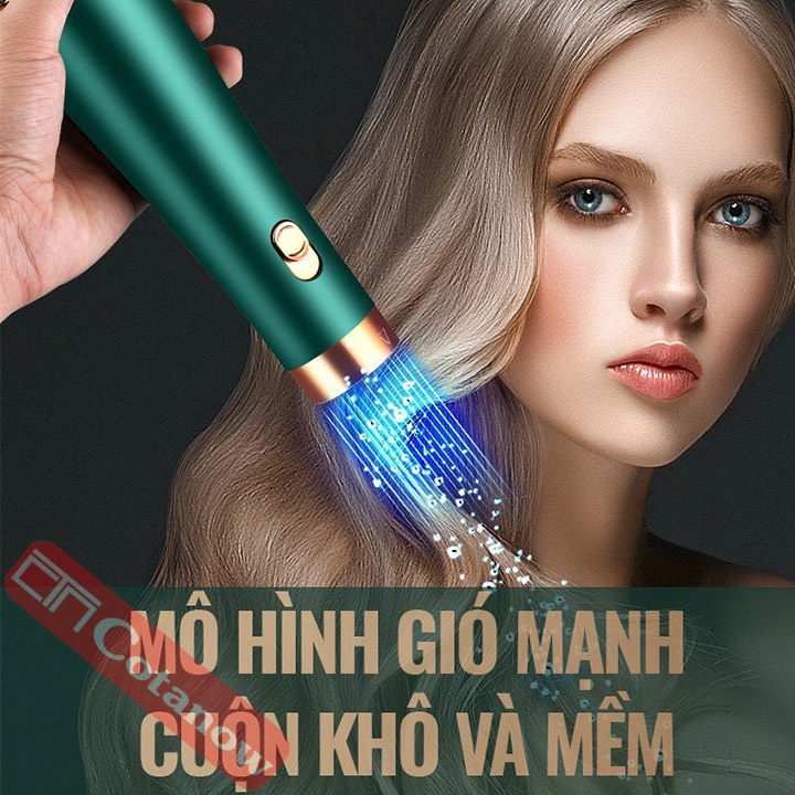 Máy Sấy Tóc Mini Đa Năng Máy Tạo Kiểu Tóc Hair Dryer 220V 750W (3 Đầu Chải Kèm Theo) - COTANOW