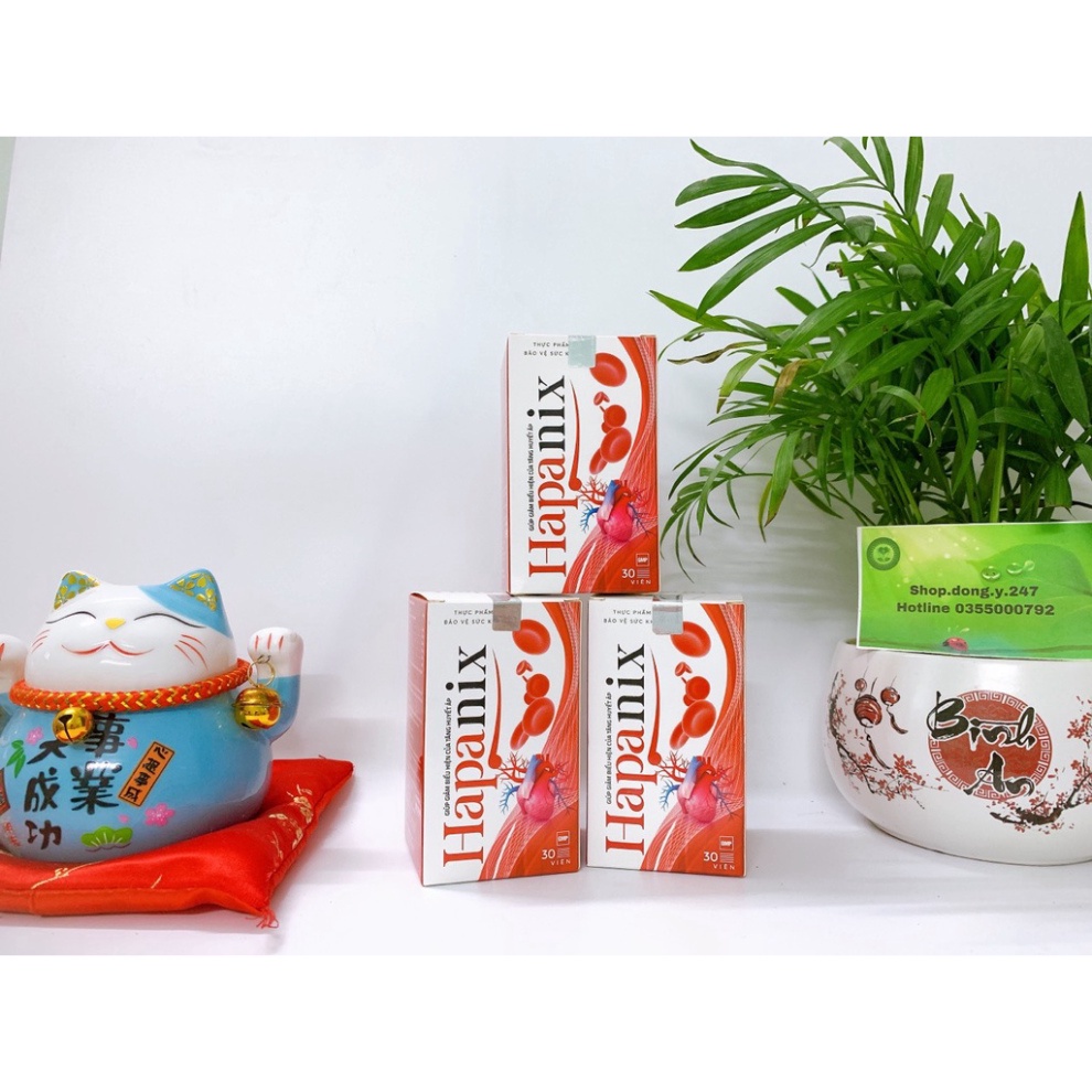 ✅ COMBO 3 HỘP HAPANIX VIÊN UỐNG  [Freeship] ❤️ HỖ TRỢ SỨC KHỎE HUYẾT ÁP, PHÒNG NGỪA ĐỘT QUỴ TIM MẠCH,GIẢM MỠ MÁU ỔN ĐỊN