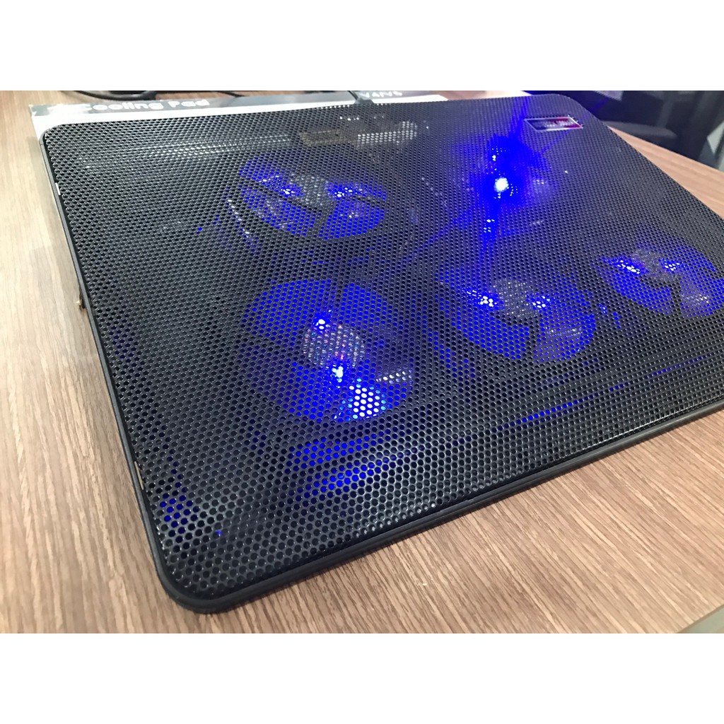 Đế tản nhiệt laptop CoolPad V4/V5 4 fan [Chính hãng BH 1 đổi 1]