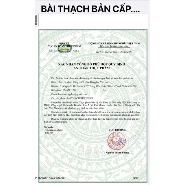 Bài Thạch Kingphar _Hỗ trợ điều trị sỏi thận, sỏi bàng quang, sỏi mật