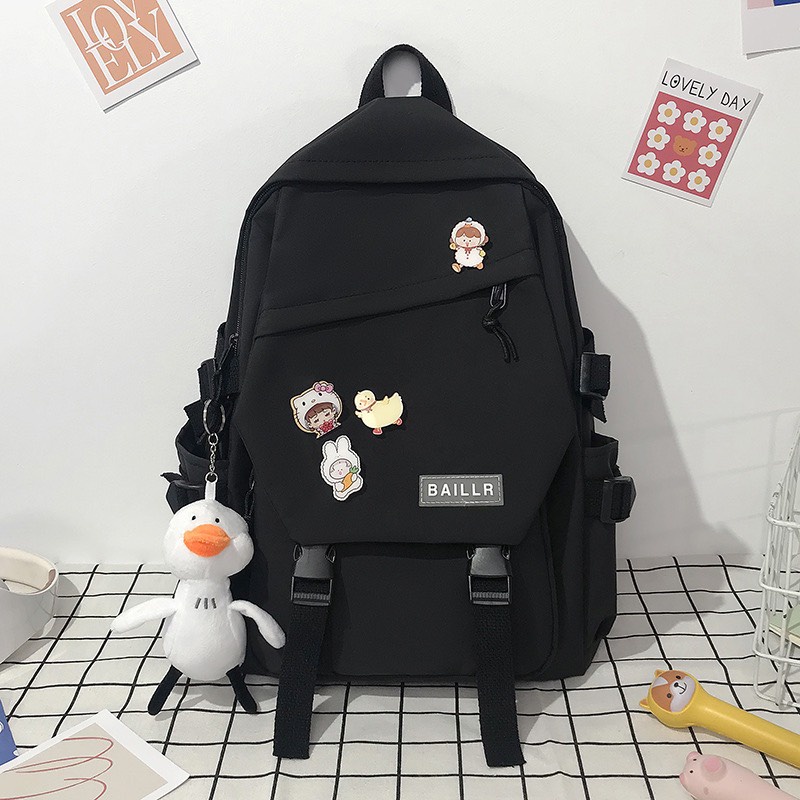 Balo nam nữ thời trang HAZIN chất liệu polyester cao cấp đi học đi chơi phong cách unisex vừa laptop HZM608