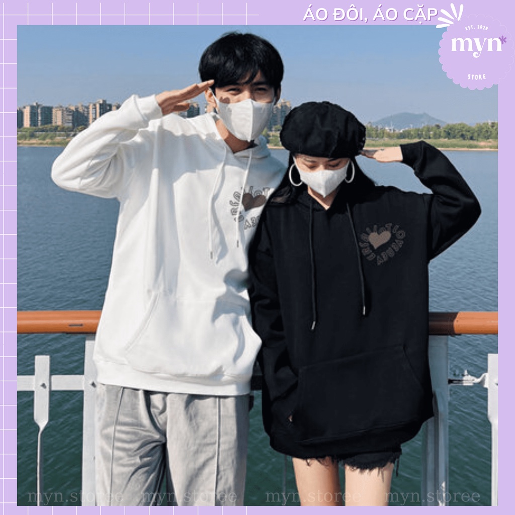 Áo Hoodie Nỉ Cặp Đôi Nam Nữ,  Áo Hoodie Đôi Unisex Chất Liệu Nỉ Bông Cao Cấp Phong Cách Trẻ Trung Năng Động