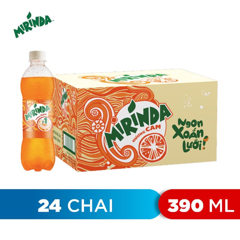 Thùng 24 chai Mirinda cam 330ml