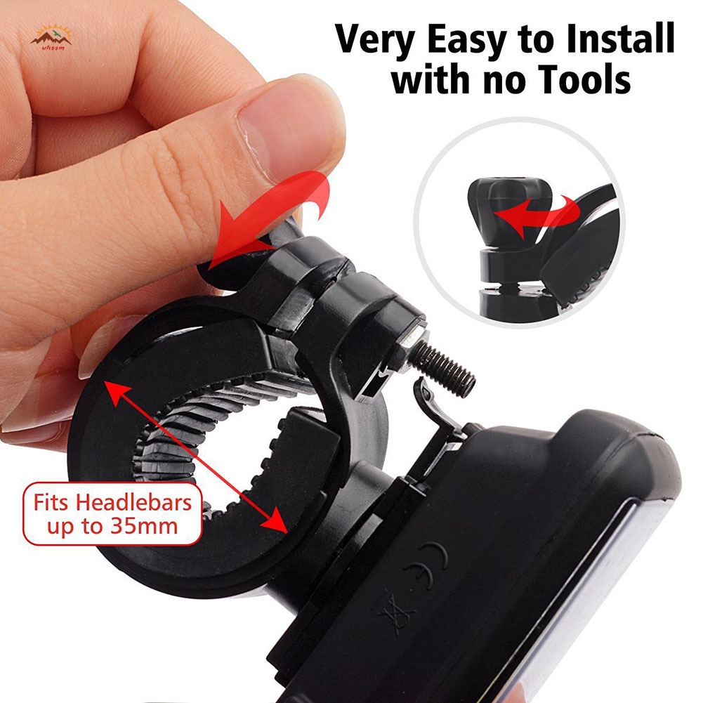 Đèn Pha Led Sạc Usb Năng Lượng Mặt Trời Chống Thấm Nước Có Thể Xoay 360 Độ Cho Xe Đạp