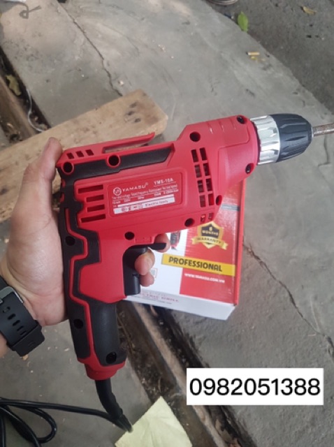 Máy khoan sắt, gỗ, tôn, bắt vít YAMASU 10 ly tốc nhanh  - 650W