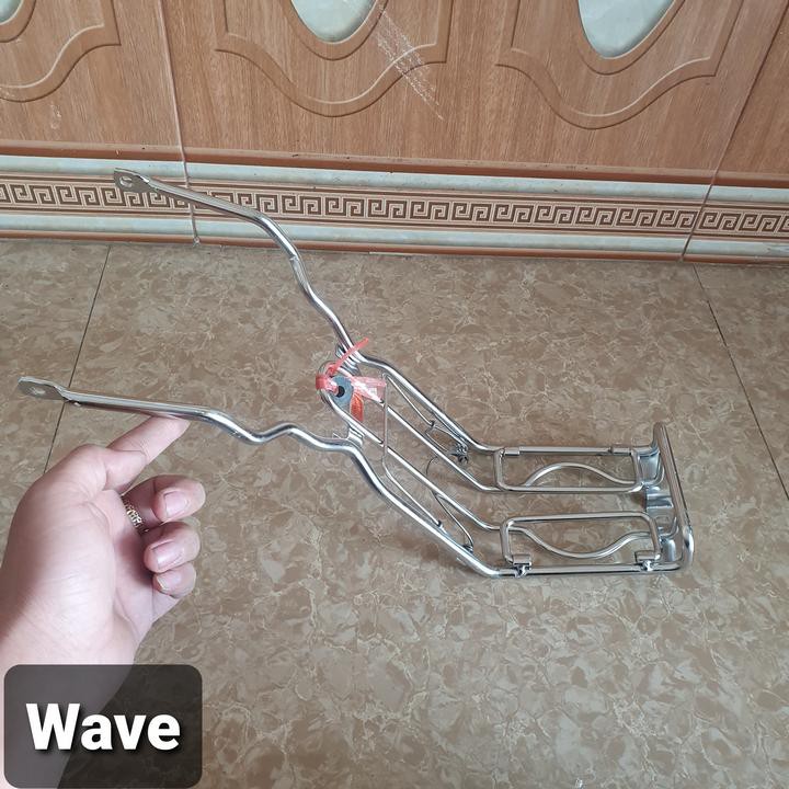 Baga giữa xe Wave chất liệu inox 10 li bền đẹp chắc chắn - Bagawave