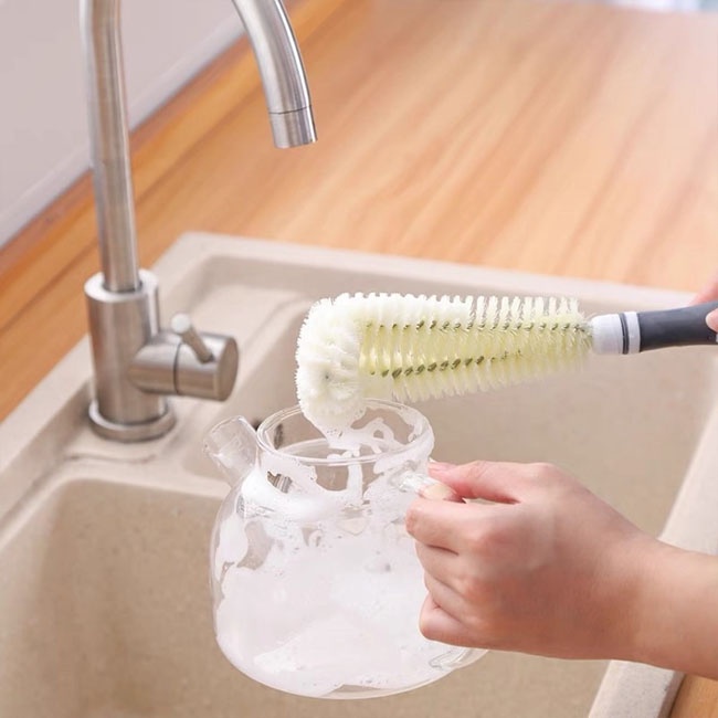 Cây Cọ Bình Sữa, Cọ Cốc Cán Cong Đánh Bay Vết Bẩn Dễ Dàng