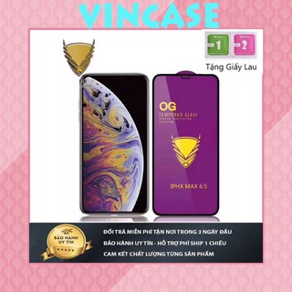 [ HÀNG CAO CẤP ] Kính Cường lực Full Màn OG Tím 6/6plus/6s/6s plus/6/7/7plus/8/8plus/x/xs/xr/xsmax/11/11pro/11promax