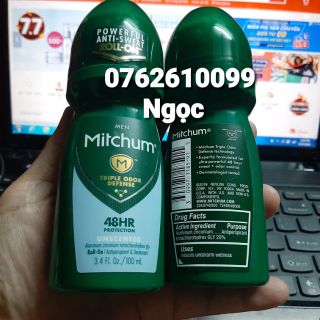 Lăn khử mùi (100ml) MITCHUM UNSCENTED (USA)