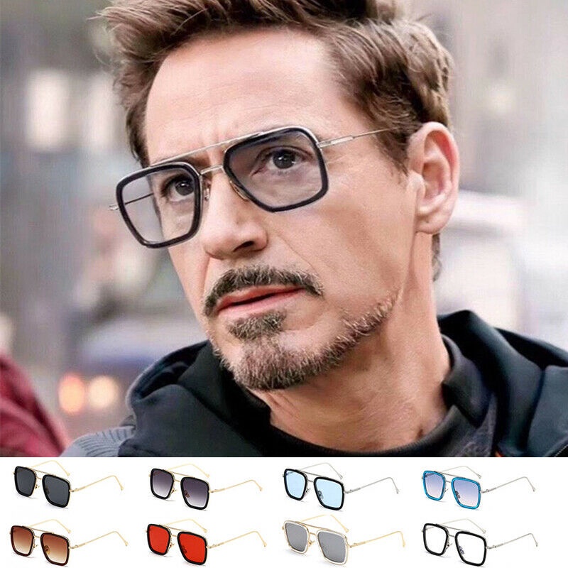 Kính Mát Tony Stark JP5 Phong Cách Người Nhện / Người Sắt Độc Đáo Cho Nam