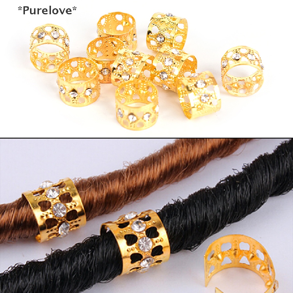 Set 10 Kẹp Bện Tóc Đính Đá Thời Trang