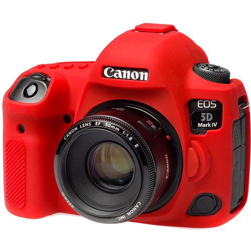 Bao Silicon Bảo Vệ Máy Ảnh Cover Cho Canon 5D Mark IV Đỏ