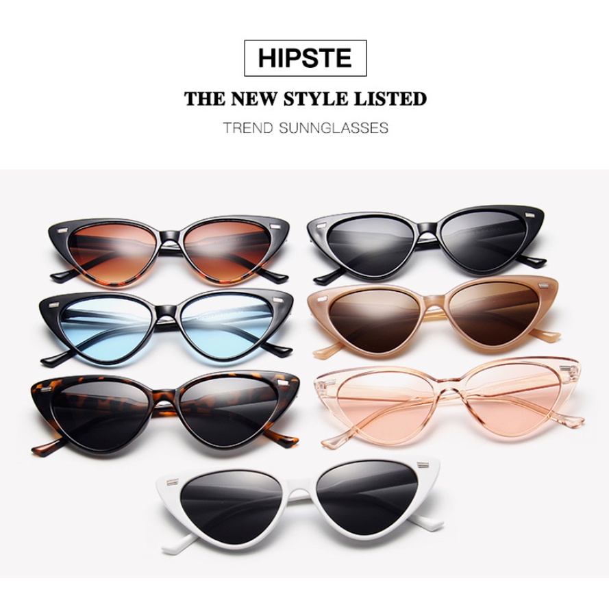 Kính mát gọng mắt mèo nhỏ thời trang Hàn Quốc cổ điển cho nam và nữ