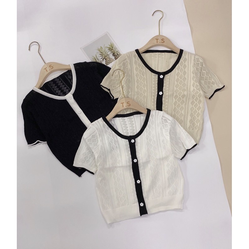 ÁO LEN LƯỚI REN SIÊU HOT NỮ MÃ 6556