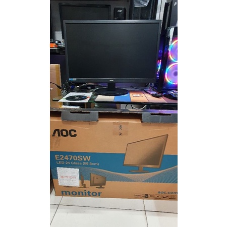 MÀN HÌNH MÁY TÍNH LCD 24'' AOC E2470 LED, FULL HD, HDMI, CÓ ĐỦ HỘP BOX