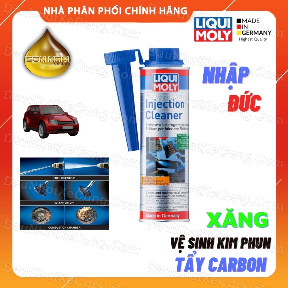 Phụ gia vệ sinh buồng đốt kim phun xăng LIQUI MOLY 1803 300ml Nhập Đức tẩy carbon