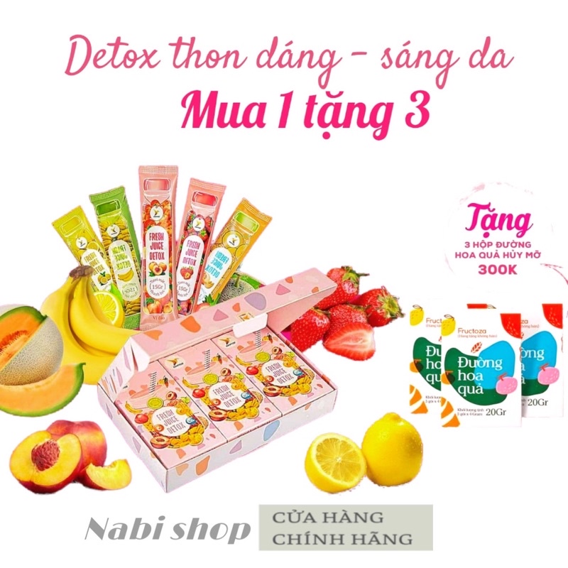 Fresh juice detox trái cây thanh mát giải nhiệt