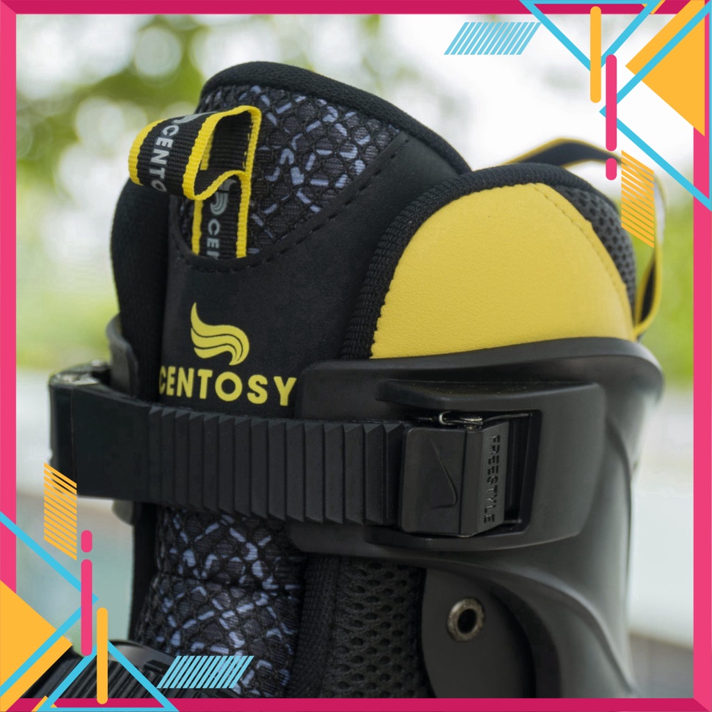 Giày Trượt Patin Người Lớn Centosy Freestyle Pro Frame Hợp Kim Chắc Chắn, Tặng Kèm Phụ Kiện Bảo Hộ C