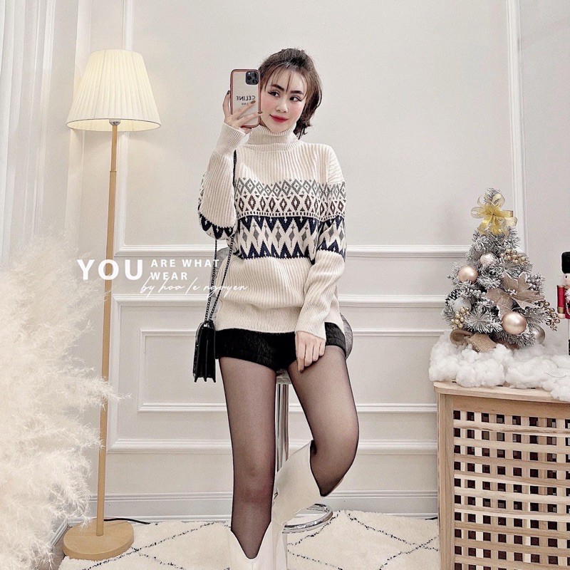 BÁN SỈ ÁO LEN CỔ LỌ HÌNH THỔ CẨM CHO NỮ | BigBuy360 - bigbuy360.vn