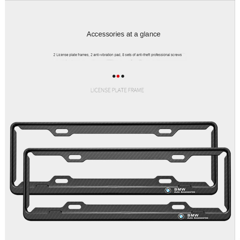 Khung bảo vệ biển số bằng sợi carbon cho xe Porsche Panamera/Macan/Cayenne/Taycan/917/718/911